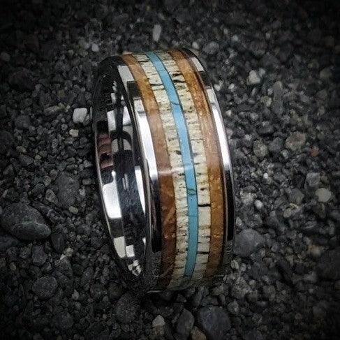 The Appalachian - Men's Whiskey Barrel Ring 12