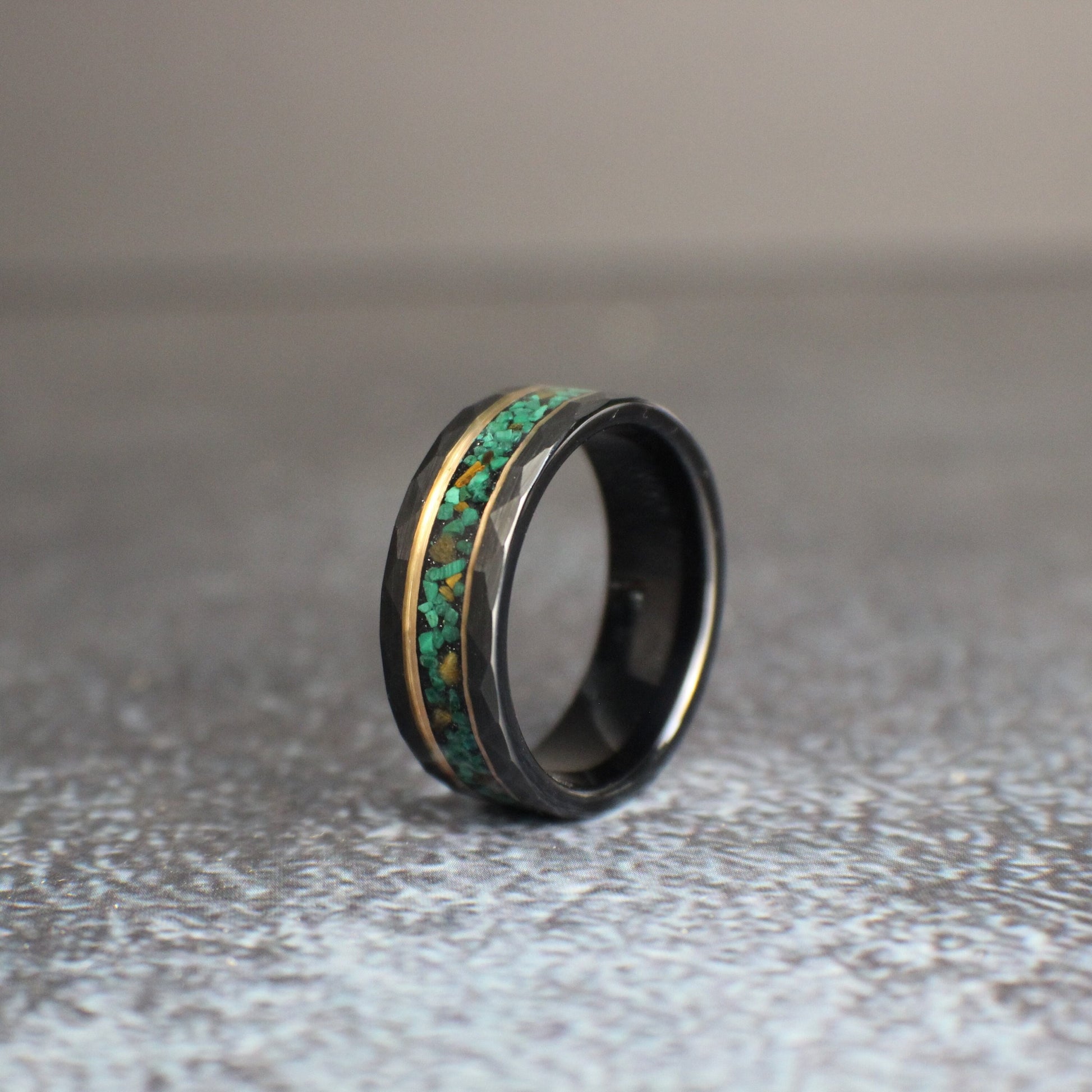 Tiger Eye Ring, Malachite Ring for Men